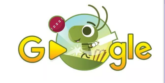 Google doodle用蟋蟀庆祝板球比赛