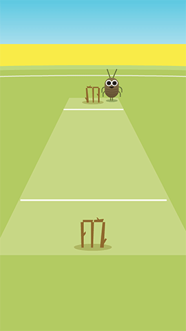 Google doodle用蟋蟀庆祝板球比赛
